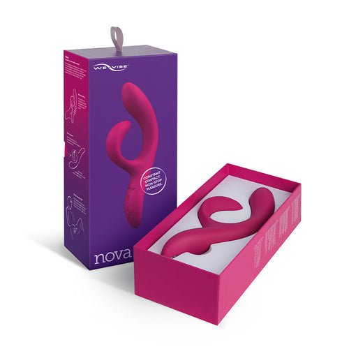 We-Vibe Nova 2 Rechargeable Flexible Silicone Rabbit Vibrator Pink - Xweetdreamx Brown SootyAdultsBrown SootyXweetdreamx