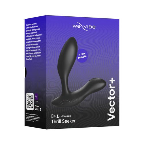 We-Vibe Vector+ Dual Stimulation Prostate Massager Charcoal Black - Xweetdreamx Brown SootyAdultsBrown SootyXweetdreamx