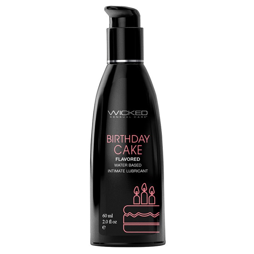 Wicked Aqua Flavored Lube-Birthday Cake 2oz - Xweetdreamx Brown SootyAdultsBrown SootyXweetdreamx