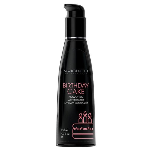 Wicked Aqua Flavored Lube-Birthday Cake 4oz - Xweetdreamx Brown SootyAdultsBrown SootyXweetdreamx