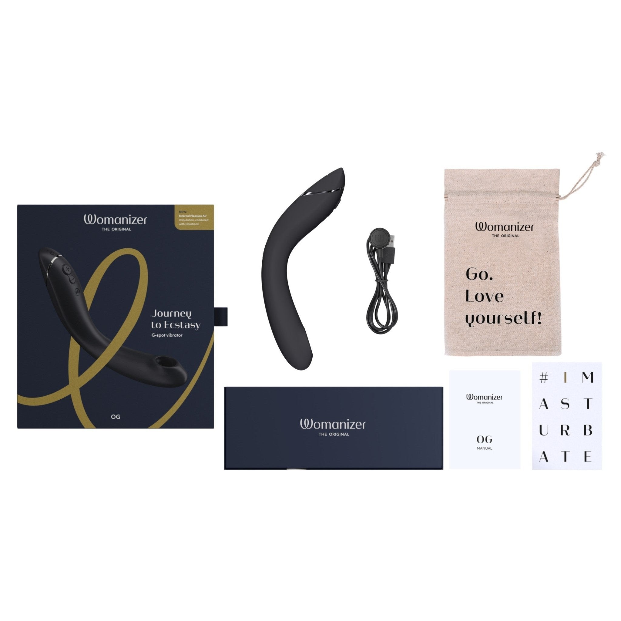 Womanizer OG G-Spot Pleasure Air Stimulator Dark Grey - Xweetdreamx Brown SootyAdultsBrown SootyXweetdreamx
