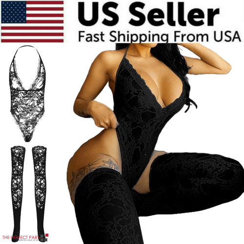 Women Lace Sexy Lingerie Nightwear Babydoll Sleepwear Bodysuit Dress - Xweetdreamx Puce GaiaTech AccessoriesPuce GaiaXweetdreamx