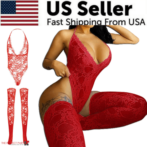 Women Lace Sexy Lingerie Nightwear Babydoll Sleepwear Bodysuit Dress - Xweetdreamx Puce GaiaTech AccessoriesPuce GaiaXweetdreamx