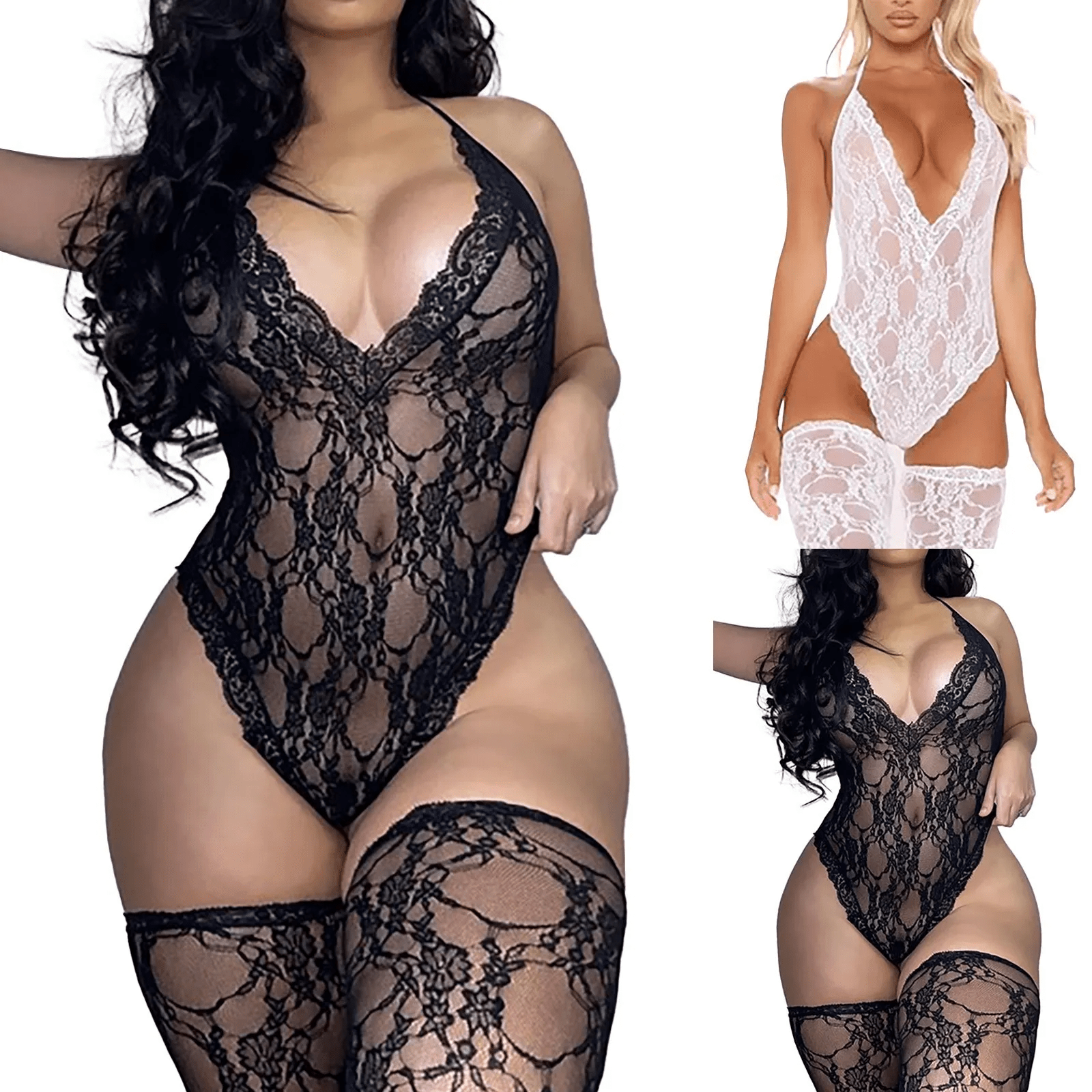 Women Lace Sexy Lingerie Nightwear Babydoll Sleepwear Bodysuit Dress - Xweetdreamx Puce GaiaTech AccessoriesPuce GaiaXweetdreamx