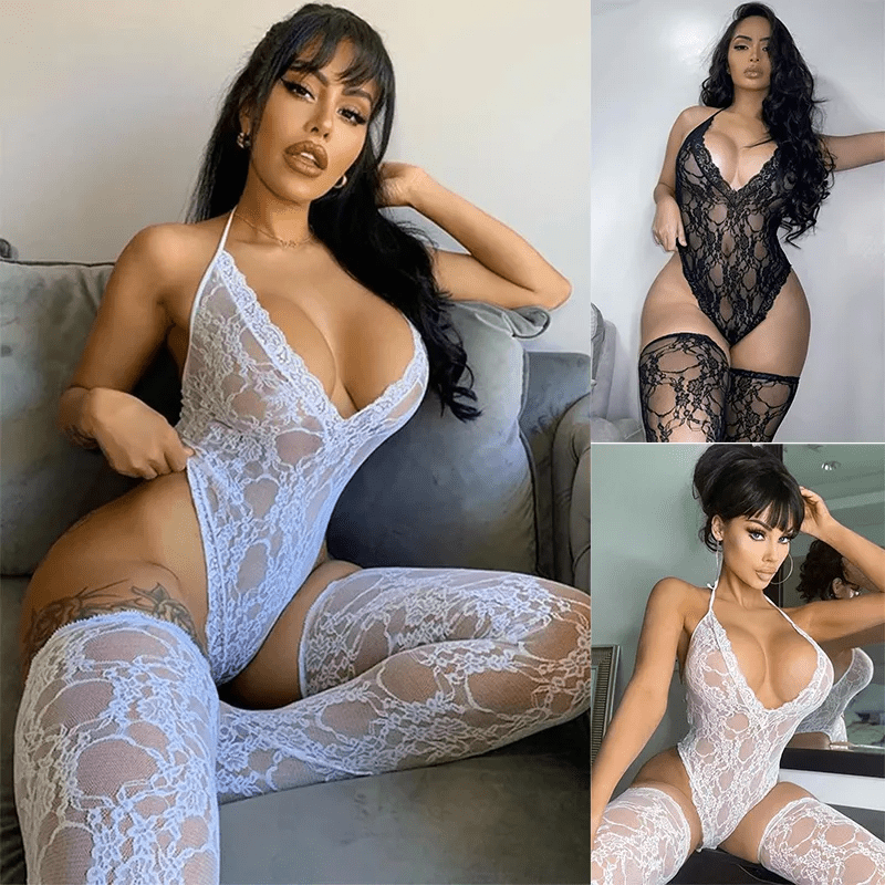 Women Lace Sexy Lingerie Nightwear Babydoll Sleepwear Bodysuit Dress - Xweetdreamx Puce GaiaTech AccessoriesPuce GaiaXweetdreamx