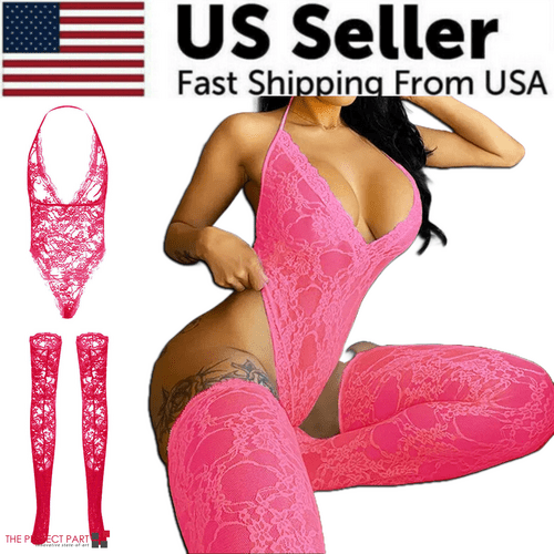 Women Lace Sexy Lingerie Nightwear Babydoll Sleepwear Bodysuit Dress - Xweetdreamx Puce GaiaTech AccessoriesPuce GaiaXweetdreamx